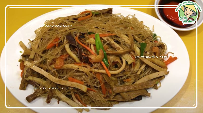 Miến xào chả lụa 
