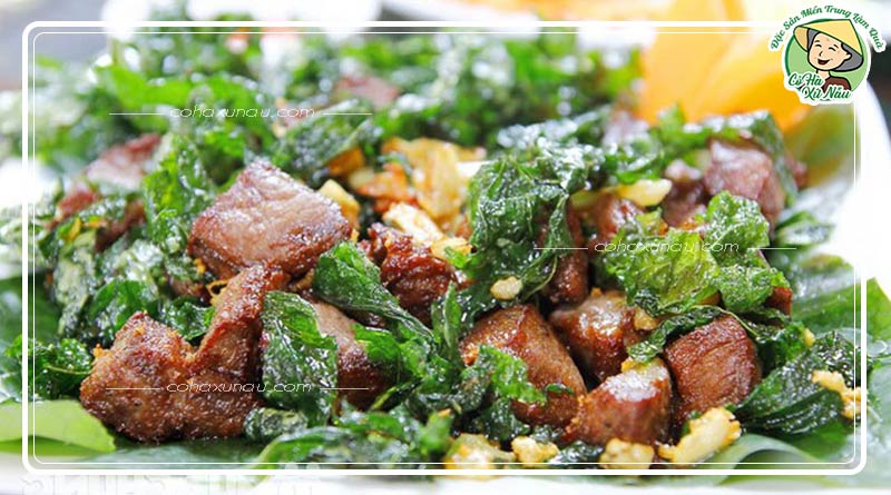 Thịt trâu lá trơng - Đặc sản Quảng Trị