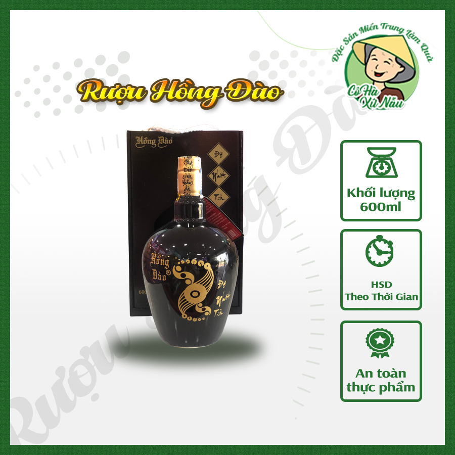 Rượu Hồng Đào Đệ Nhất Tửu Bình 600ml