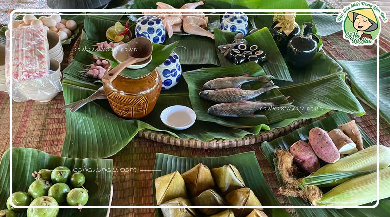 uống rượu nước nóng cùng đặc sản Bình Định